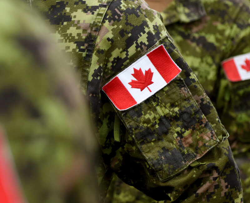 Canadian soldier uniform patch